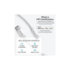 Дата кабель USB-C to Lightning 1.0m 3A white Vention (LAKWF)