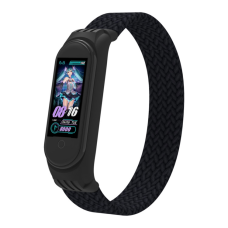 Ремешок для фитнес браслета Armorstandart Braided Solo Loop для Xiaomi Mi Band 4/5/6 Black size M (ARM58769)