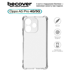 Чохол до мобільного телефона BeCover Anti-Shock Oppo A5 Pro 4G/5G Clear (713813)