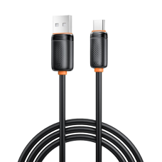 Дата кабель USB 2.0 AM to USB-C 1.0m 3A black XO (XO-CB-300UC-BK)