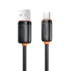 Дата кабель USB 2.0 AM to USB-C 1.0m 3A black XO (XO-CB-300UC-BK)
