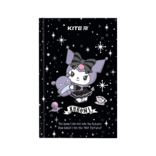 Блокнот Kite А6 Kuromi, тверда обкладинка, 80 аркушів, клітинка (HK24-199-1)