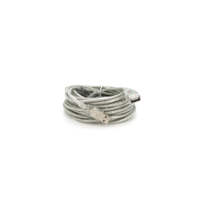 Дата кабель USB 2.0 AM/AF 10.0m ferrite transparent white Voltronic (YT-AM/AF-10TBL)