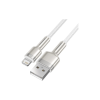 Дата кабель USB 2.0 AM to Lightning 2.0m Cafule Series Metal 2.4A White Baseus (CALJK-B02)