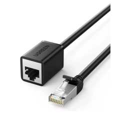 Патч-корд 1м, F/UTP Cat 6 Ethernet RJ45 Extension Male/Female Patch Cords NW112 Black Ugreen (11279)