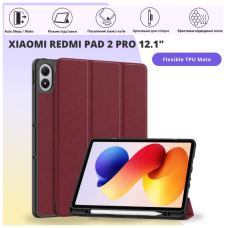 Чохол до планшета BeCover Flexible TPU Mate Xiaomi Redmi Pad 2 Pro 12.1" Red Wine (715610)