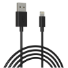 Дата кабель USB 2.0 AM to Lightning 1.0m Cu, 2.1А, Black Grand-X (PL01B)