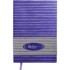 Книга записна Buromax RELAX А5 96 аркушів лінія, фіолетовий (BM.295201-07)