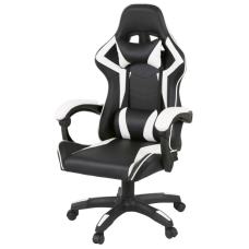 Кресло игровое Аклас Бешкет ANF подростковый Белый (PU-черный/белый) (00160336)