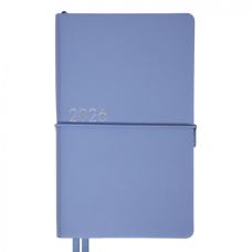 Еженедельник Leo planner датированный 2026 «Glory», мягкий, голубой, 352 страницы (252631)