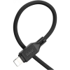 Дата кабель USB-C to Lightning 1.0m Cool silicone PD 20W X90 black HOCO (6931474788382)