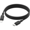 Дата кабель USB-C to Lightning 1.0m Cool silicone PD 20W X90 black HOCO (6931474788382)