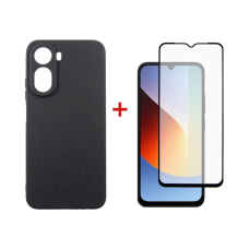 Чохол до мобільного телефона Dengos Carbon Cover + Glass Xiaomi Redmi A7 Pro Black (DG-KM-202)