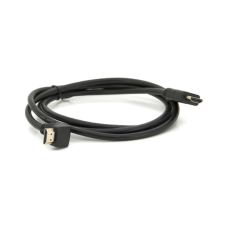 Кабель мультимедійний HDMI M to HDMI M 1.5m V1.4 90° corner black Merlion (YT-HDMI(M)/(M)HS-1.5m-90°)