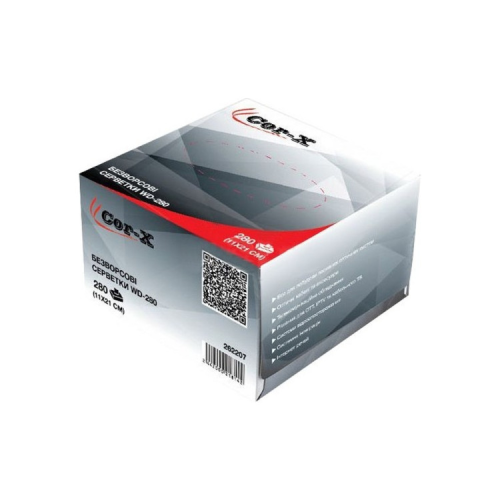 Салфетки безворсовые для оптики WD-280 Cor-X (WD-280 / 262207)