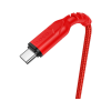 Дата кабель USB 2.0 AM to USB-C 1.0m 3A nylon X59 red HOCO (6931474744937)