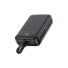 Батарея универсальная Acefast 20000mAh 22,5W PD, QC/3.0 USB-A+USB-C In/Out,build-in cable M14 Black (6974316283966)