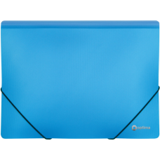 Папка на резинках Optima А4 двухцветная, голубая (O30698-11)