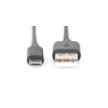 Дата кабель USB 2.0 AM to Micro 5P 0.9m black Digitus (AK-300110-010-S)