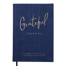 Книга записна Buromax Grateful А5 96 аркушів, без лініювання синій (BM.295019-02)