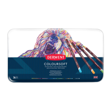 Олівці кольорові Derwent Coloursoft, 36 кольорів (5028252188944)