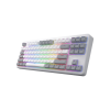 Клавіатура Hator Rockfall 3 Mecha TKL QMK/VIA Orange Wireless White (HTK851UA)