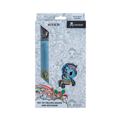 Бейдж Kite набір на липучці та підвіска tokidoki (TK24-3010-2)