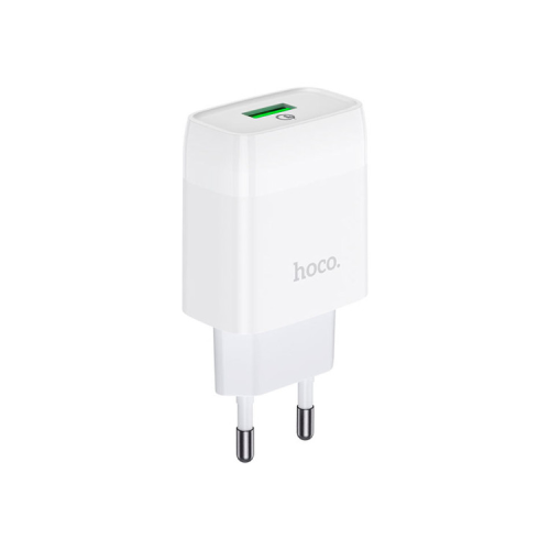 Зарядний пристрій HOCO C72Q Glorious USB QC3.0 18W White (6931474732514)
