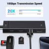 Концентратор Ugreen USB-C to 2xUSB 3.2 Gen2 + 2xUSB-C 3.2 Gen2 10Gbps CM806 black (35583)