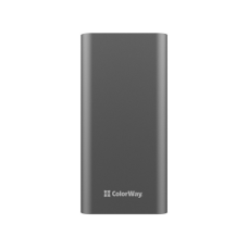 Батарея універсальна ColorWay 20 000 mAh PD/20W, QC/3.0, USB-C/Micro-USB/Lightning/USB-A max.22.5W Gray (CW-PB200LPH3GR-PDD)