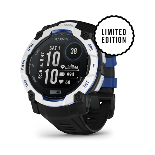 Смарт-часы Garmin Instinct 3, 50mm, Solar, Whitestone with Black Band, GPS смарт-годинник (010-02935-03)