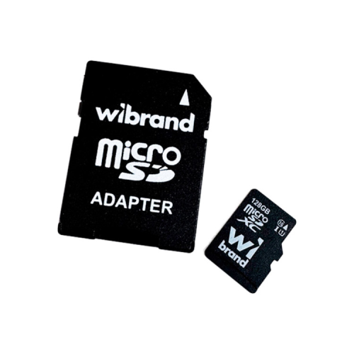 Карта памяти Wibrand 128GB microSD class 10 (WICDHU1/128GB-A)