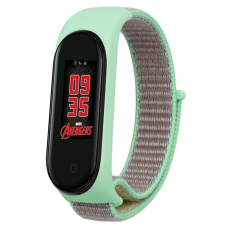 Ремінець до фітнес браслета BeCover Nylon Style для Xiaomi Mi Smart Band 5/6 Green-Sand (705419)