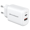 Зарядний пристрій Armorstandart 1xUSB-C + 1xUSB 20W GaN white (ARM89531)
