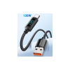 Дата кабель USB 2.0 AM to USB-C 2.0m 7A LED black Essager (EXCT-XYA01-P)