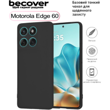 Чохол до мобільного телефона BeCover Silicone Motorola Edge 60 Black (713770)