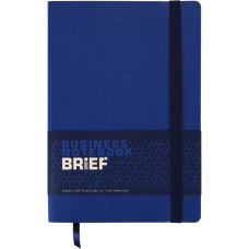 Книга записна Buromax BRIEF L2U, А5, 96 аркушів, лінія, синій (BM.295204-02)