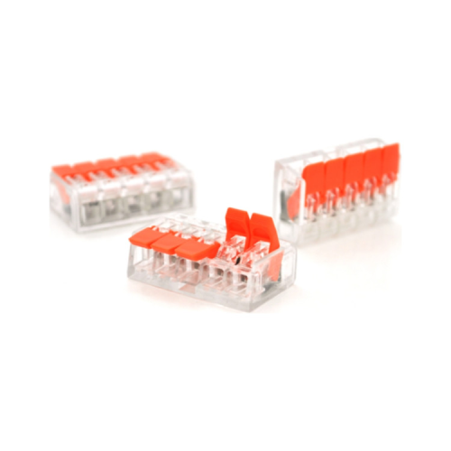 Соединитель кабеля 5-pin аналог WAGO K221-415, 15штпак Voltronic (K221-415/15)