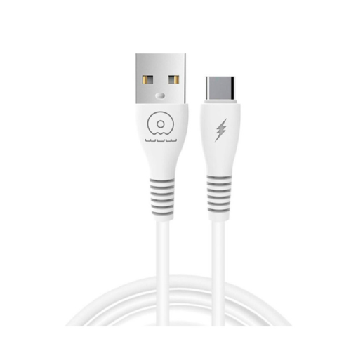 Дата кабель USB 2.0 AM to USB-C 1.0m 2.4A X195 white WUW (WUW-X195TC)