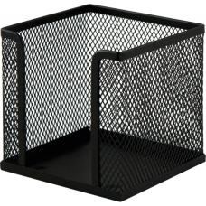 Подставка-куб для писем и бумаг Buromax 10х10х10 см, wire mesh, black (BM.6215-01)