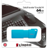 USB флеш накопичувач Kingston 64GB DataTraveler Exodia M USB 3.2 Gen1 Aqua Blue (KC-U2L64-7LB)