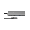 Концентратор J5create USB-C 5-in-1 2xUSB 3.2 10Gbps + 2xUSB-C 10Gbps PD 100W + HDMI 8K gray (JCH453-N)