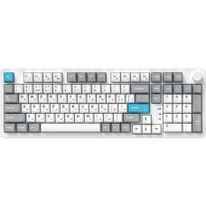 Клавіатура GamePro Asgard Drakkar Keychron Super Red Switch Wireless/Bluetooth/USB UA White (MK305WH)