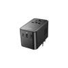 Мережевий фільтр живлення HOCO AC18A 1 роз, 2 USB, USB-C, 35W, 1,5м, Black (AC18AB)