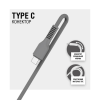 Дата кабель USB 2.0 AM to USB-C 1.2m Black ACCLAB (1283126518232)