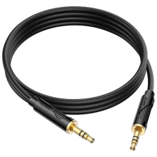 Кабель мультимедійний 3.5mm M to 3.5mm M 1.0m UPA30 Friend AUX Black HOCO (6942007625463)