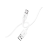 Дата кабель USB 2.0 AM to USB-C 1.0m Magic silicone X87 white HOCO (6931474783240)