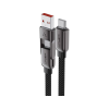 Дата кабель USB-C to USB-C/A 1.2m 3.0A zink alloy C13-04 Black Acefast (6974316282334)