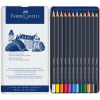 Олівці кольорові Faber-Castell GoldFaber металевий пенал 12 кольорів (114712) (27641)