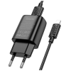 Зарядний пристрій HOCO C134A Solid USB + cable USB to Lightning Black (6942007621311)